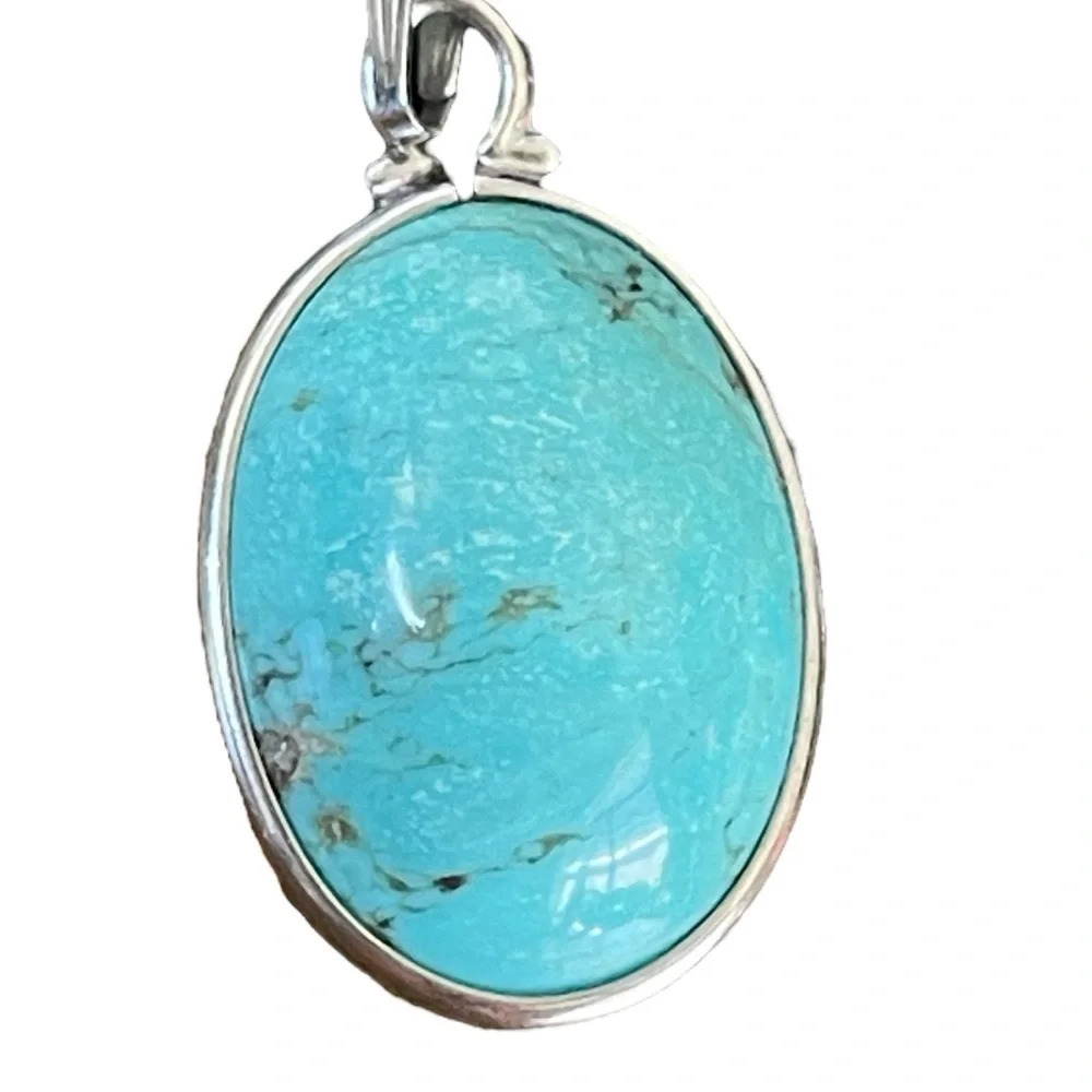 Southwest Turquoise Sterling Silver Pendant